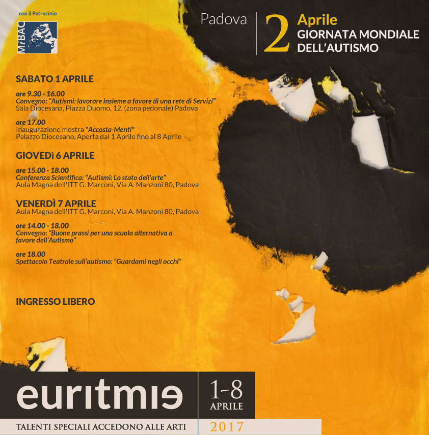 EURITMIE: TALENTI SPECIALI ACCEDONO ALLE ARTI- Padova 2017